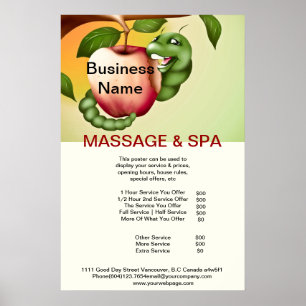 Poster av Apple Spa-massage Beauty Salon