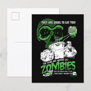 Poster av Aqua Tonåring Hungrig Force Zombies Vykort