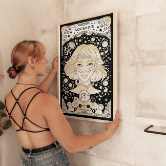 Poster av Aquarius Zodiac - innovativ och unik