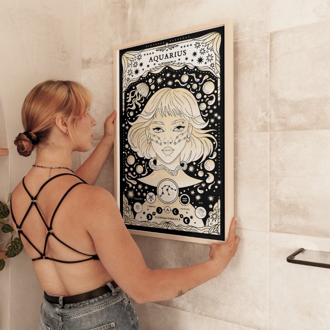 Poster av Aquarius Zodiac - innovativ och unik (Skapare uppladdad)