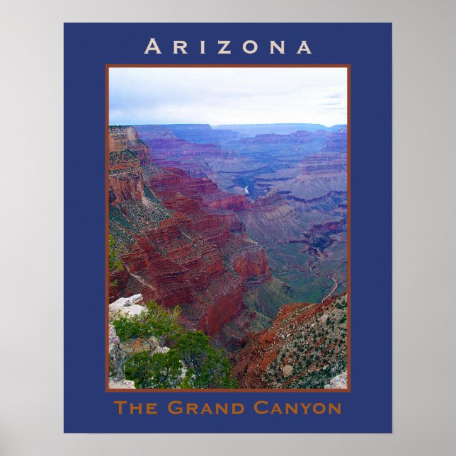 Poster av Arizona Grand Canyon South Rim (Framsidan)