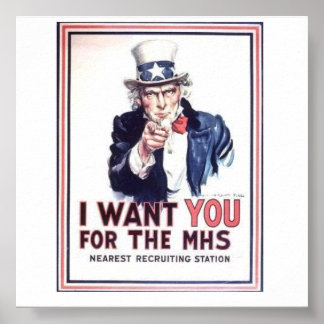 Poster av armérekrytering