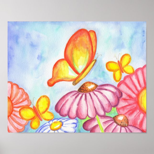 Poster av  av fjäril-Daisy (Framsidan)