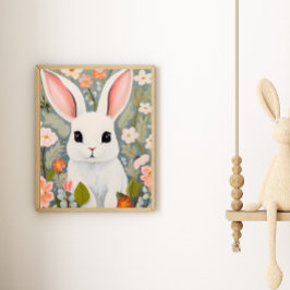 Poster av Baby Rabbit Nursery Wall Art