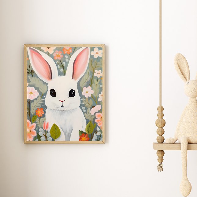 Poster av Baby Rabbit Nursery Wall Art (Skapare uppladdad)