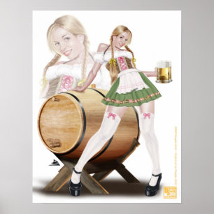 Poster av Beer Maiden