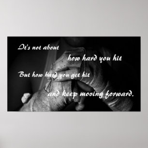 Poster av Behållans Flytta framåt Motiveringsful