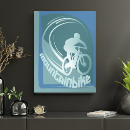 Poster av bergscykcykur MTB