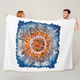 Poster av Berömd av alprejearkitektur Fleecefilt