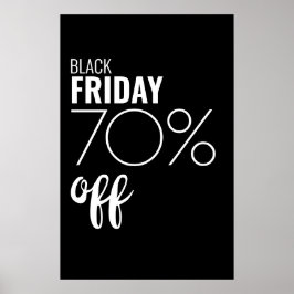 Poster av Black Fredag Sale Business Rabatt Store