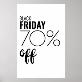 Poster av Black Fredag Sale Business Rabatt Store