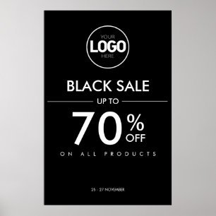 Poster av Black Fredag Sale Business Rabatt Store