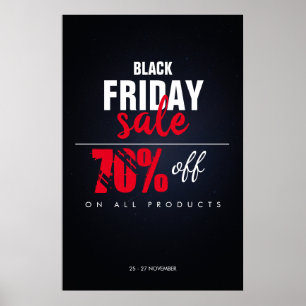 Poster av Black Fredag Sale Business Rabatt Store