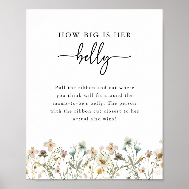 Poster av blommigtens babystödraster (Framsidan)
