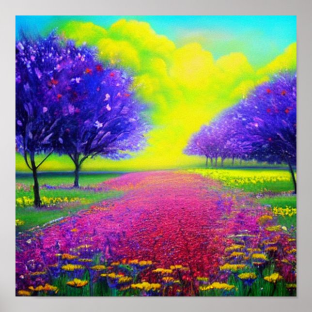 Poster av blommor (Framsidan)