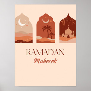 Poster av Bohemian Aesthetic Ramadan Kareem Ramada