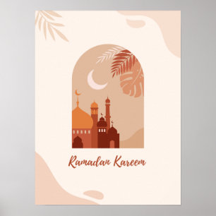 Poster av Boho Aesthetic Ramadan Kareem Ramadan