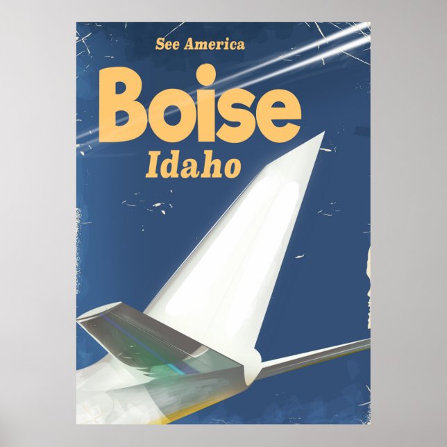 Poster av Boise Idaho-flygning (Framsidan)