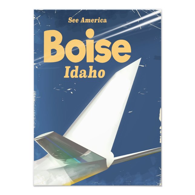 Poster av Boise Idaho-flygning (Framsidan)