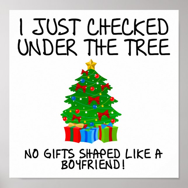 Poster av Boykompis Shaped Gift Funny (Framsidan)