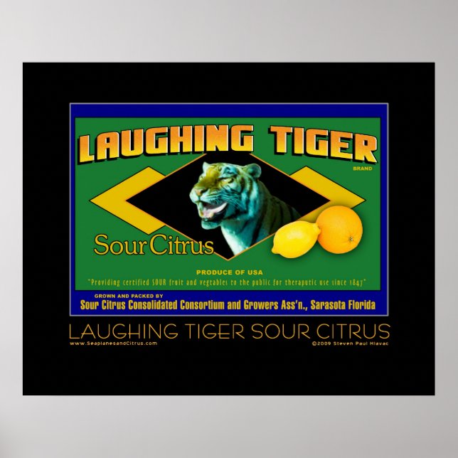 Poster av bran Citrus Sur i Tiger Sour (Framsidan)