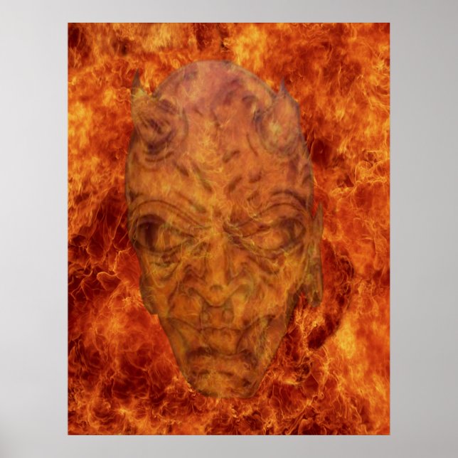 Poster av branddemon (Framsidan)