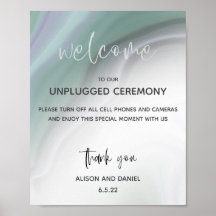 Poster av bröllop Välkommen  för Dusty Jade Agate 