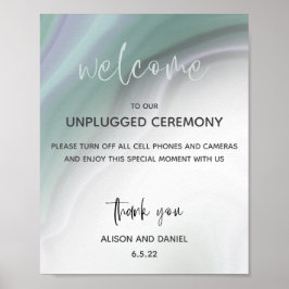 Poster av bröllop Välkommen  för Dusty Jade Agate 