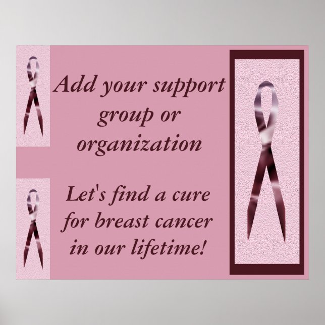 Poster av bröstcancer (Framsidan)