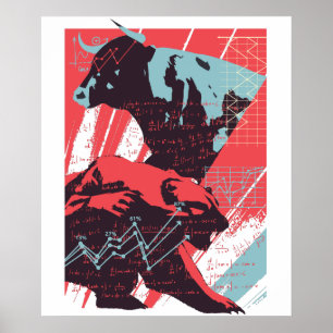 Poster av Bull Bear på lagrar-marknaden