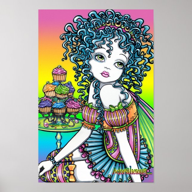 poster av "Butterkoppar" Romantic Kopp Cake Fairy  (Framsidan)