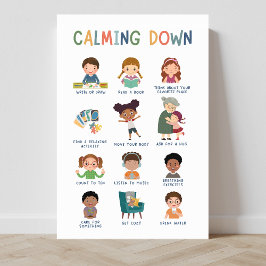 Poster av Calming Down Techniques Classroom