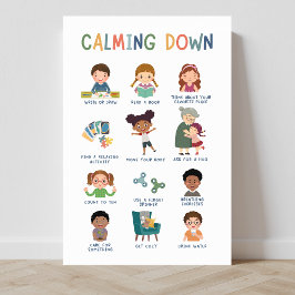 Poster av Calming Down Techniques Classroom