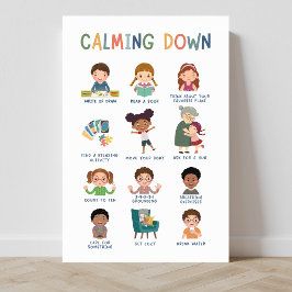 Poster av Calming Down Techniques Classroom
