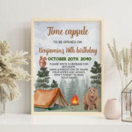 Poster av Camping Woodland Time Capsule