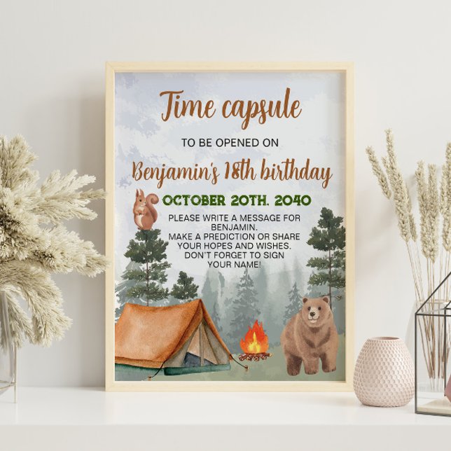 Poster av Camping Woodland Time Capsule (Skapare uppladdad)