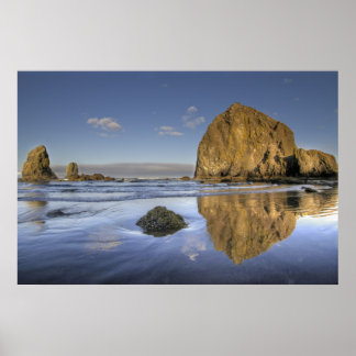 Poster av Cannon Beach Low Tide Oregon Pacific Oce