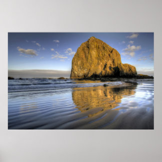 Poster av Cannon Beach Low Tide Oregon Pacific Oce