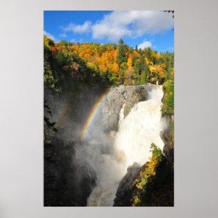 Poster av Canyon Sainte-Anne Waterfall Rainbow Que