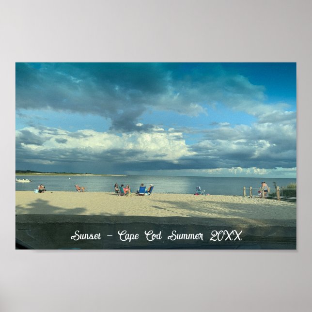 Poster av Cape Cod Summer Sunset Beach (Framsidan)