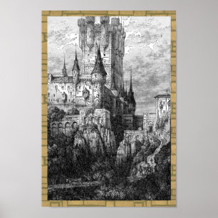 Poster av Castle och Brick Gräns