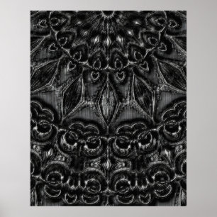 Poster av Charcol Mandala