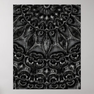 Poster av Charcol Mandala