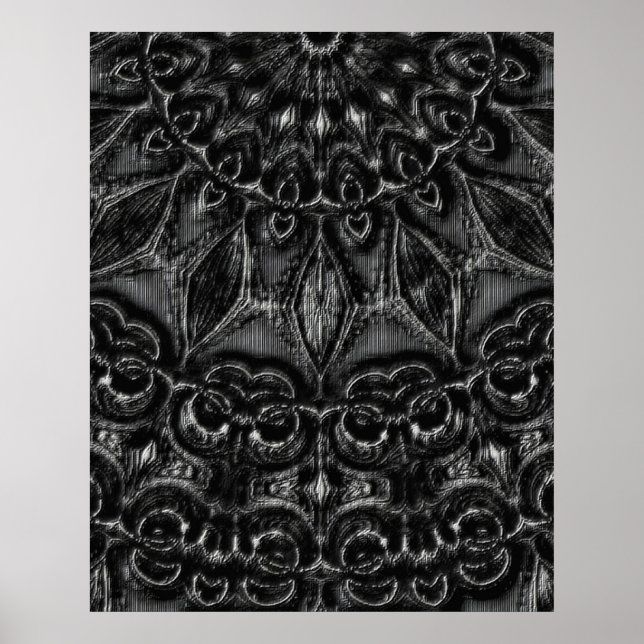 Poster av Charcol Mandala (Framsidan)
