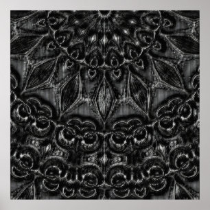 Poster av Charcol Mandala