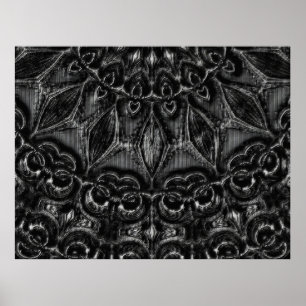 Poster av Charcol Mandala