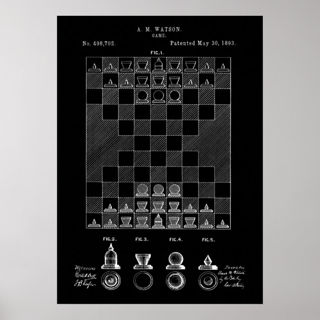 Poster av Chess Patent (Framsidan)