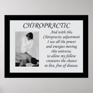 Poster av Chiropraktik-justeringsoffert