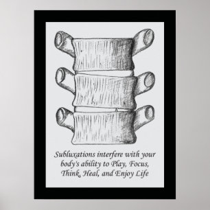 Poster av Chiropraktik-subluxation-offert