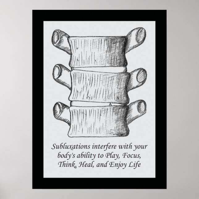 Poster av Chiropraktik-subluxation-offert (Framsidan)
